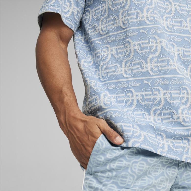 Puma X Ptc Striped Erkek Mavi T-Shirt