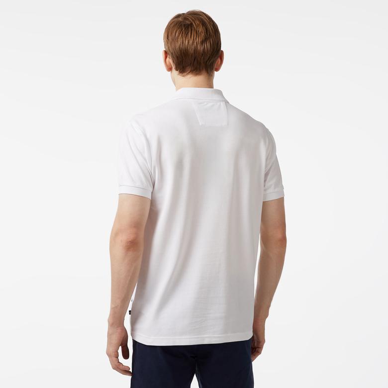 Nautica Erkek Beyaz Classic Fit Kısa Kollu Polo