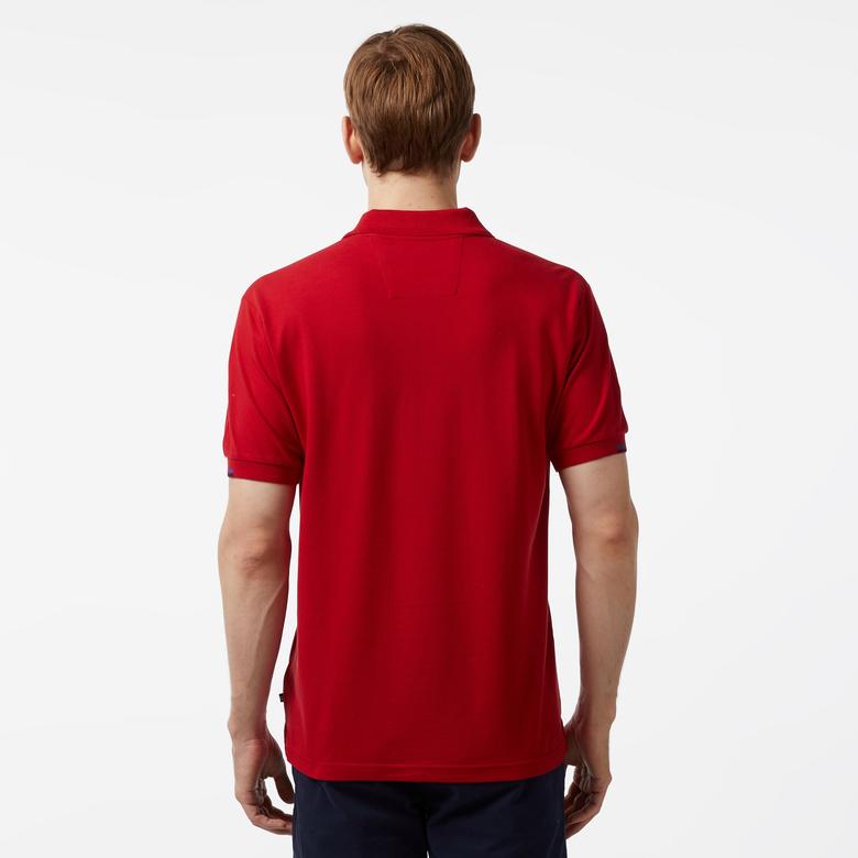 Nautica Erkek Kırmızı Classic Fit Kısa Kollu Polo
