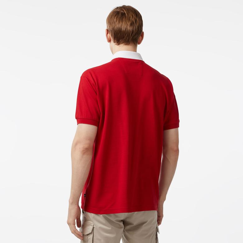 Nautica Erkek Kırmızı Classic Fit Kısa Kollu Polo