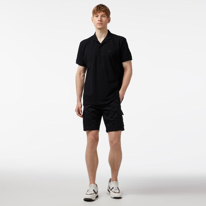Nautica Erkek Siyah Classic Fit Kısa Kollu Polo
