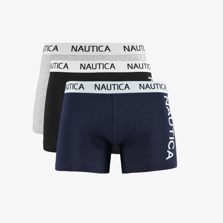 Nautica Erkek Lacivert Standart Fit 3lü Boxer