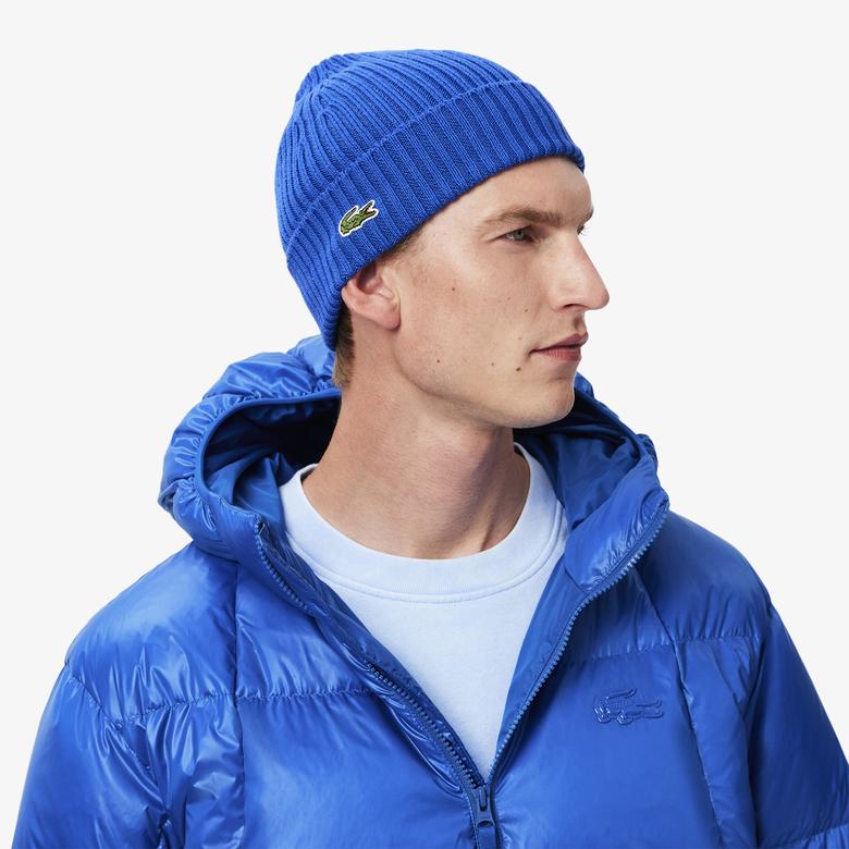 Lacoste Erkek Relaxed Fit Kapüşonlu Mavi Mont