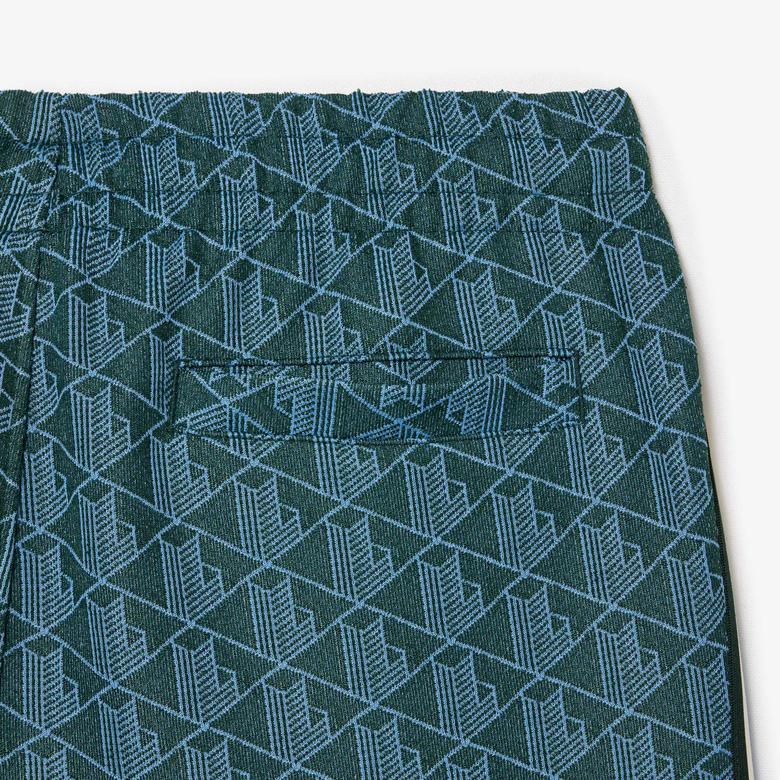 Lacoste Erkek Regular Fit Monogram Yeşil Eşofman Altı