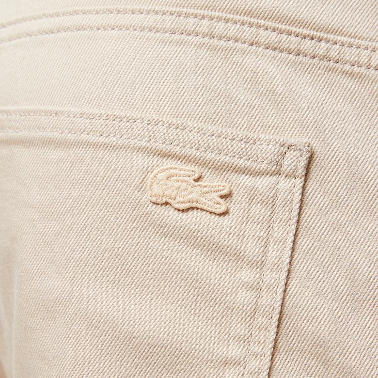 Lacoste Relaxed Fit Kargo Erkek Krem Pantolon