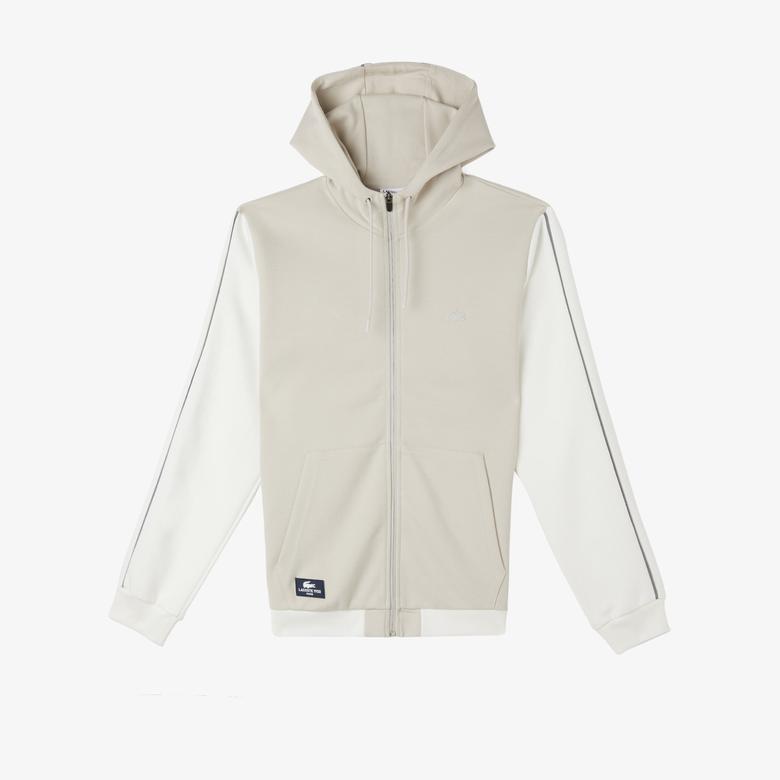 Lacoste Erkek Slim Fit Kapüşonlu Gri Sweatshirt