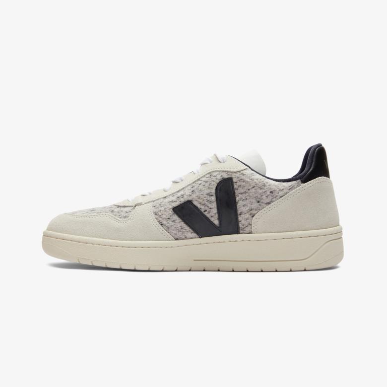 Veja V10 Flannel Erkek Krem/Siyah Sneaker