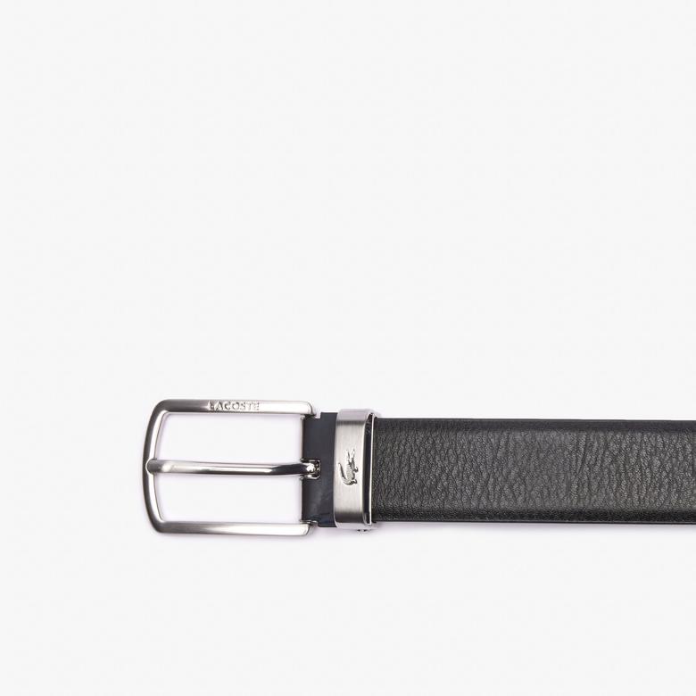 Lacoste Elegance Erkek Deri Siyah Kemer
