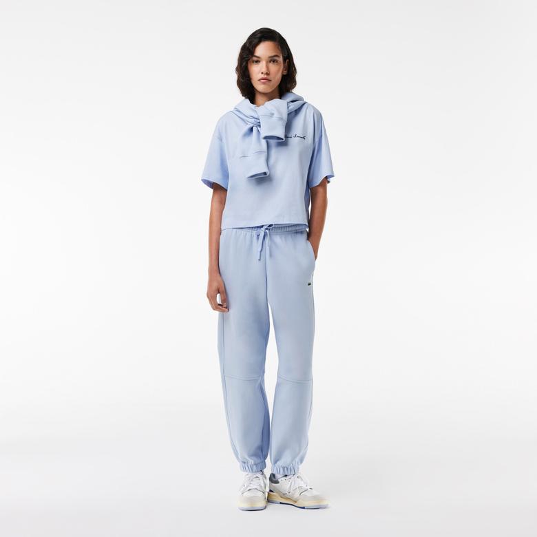 Lacoste Relaxed Fit Kadın Mavi T-Shirt