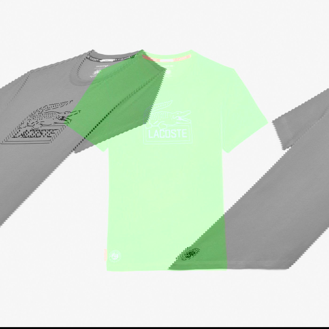 Lacoste x Roland Garros Unisex Regular Fit Bisiklet Yaka