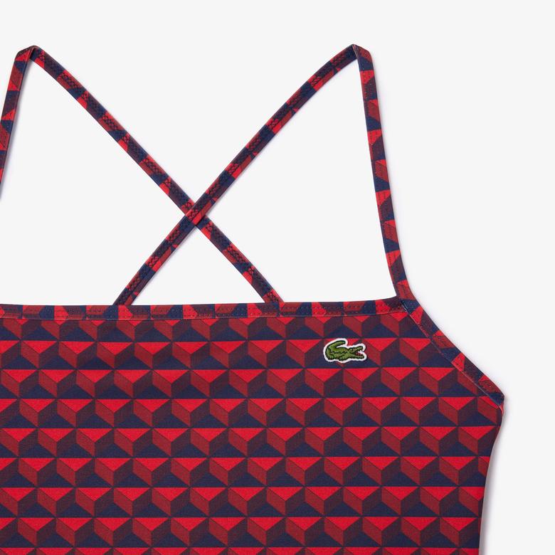 Lacoste Kadın Monogram Bordo Mayo