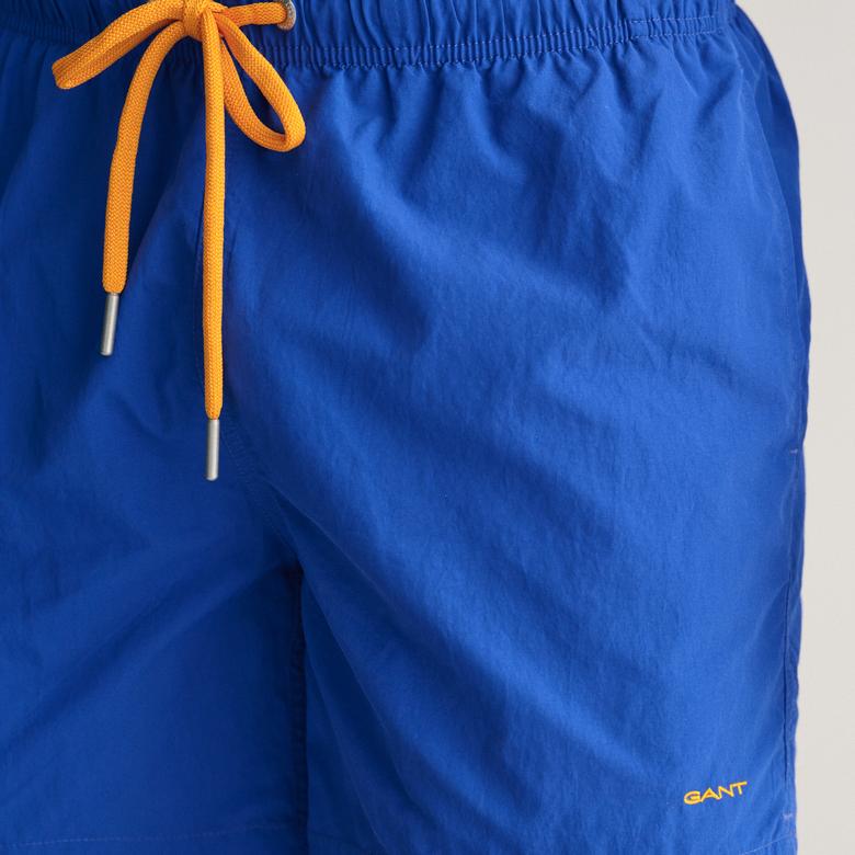 GANT Erkek Mavi Regular Fit Logolu Mayo Şort