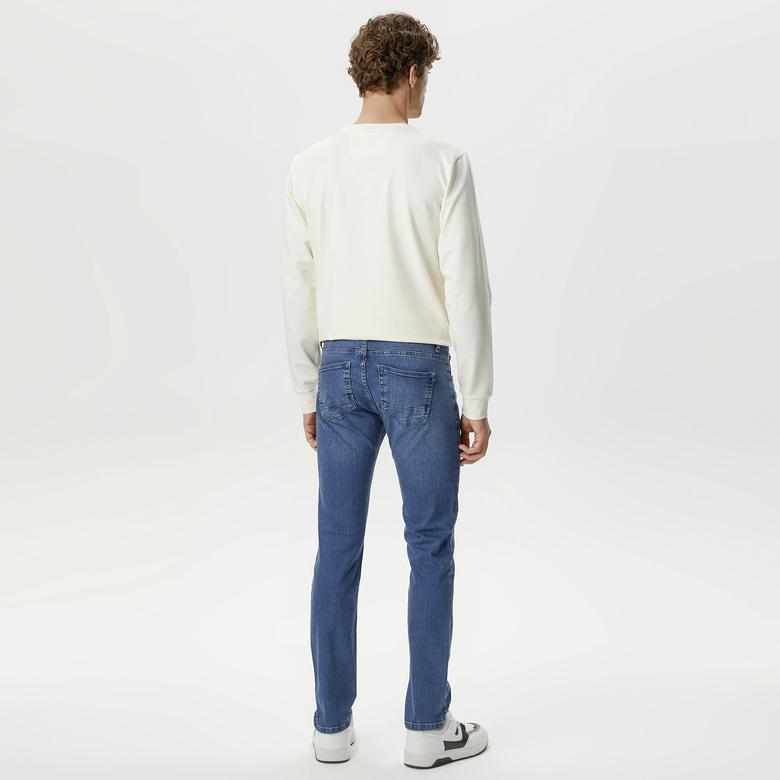 Nautica Erkek Mavi Slim Fit Jean