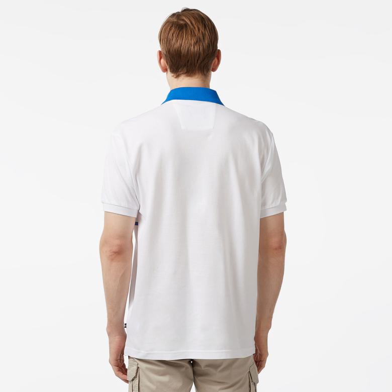 Nautica Erkek Beyaz Classic Fit Kısa Kollu Polo