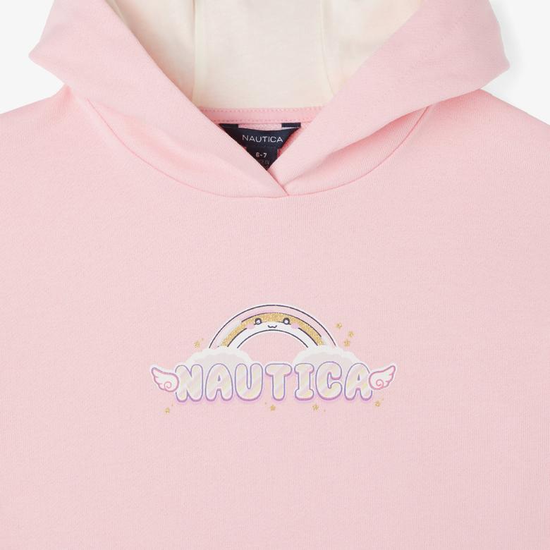 Nautica Knit Active Top Çocuk Pembe Eşofman Üstü
