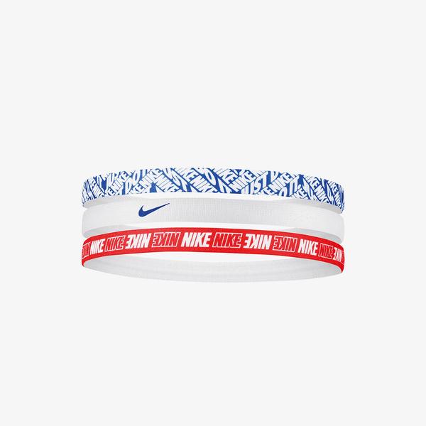 Nike Printed Unisex 3'lü Beyaz Saç Bandı
