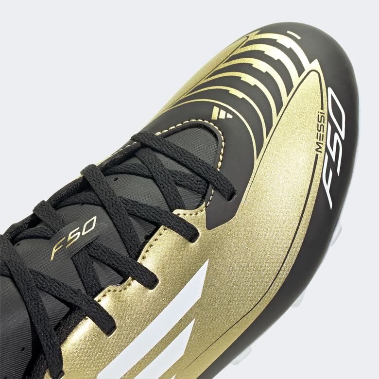 adidas F50 Club Messi FxG Erkek Sarı Çim Saha Kramponu