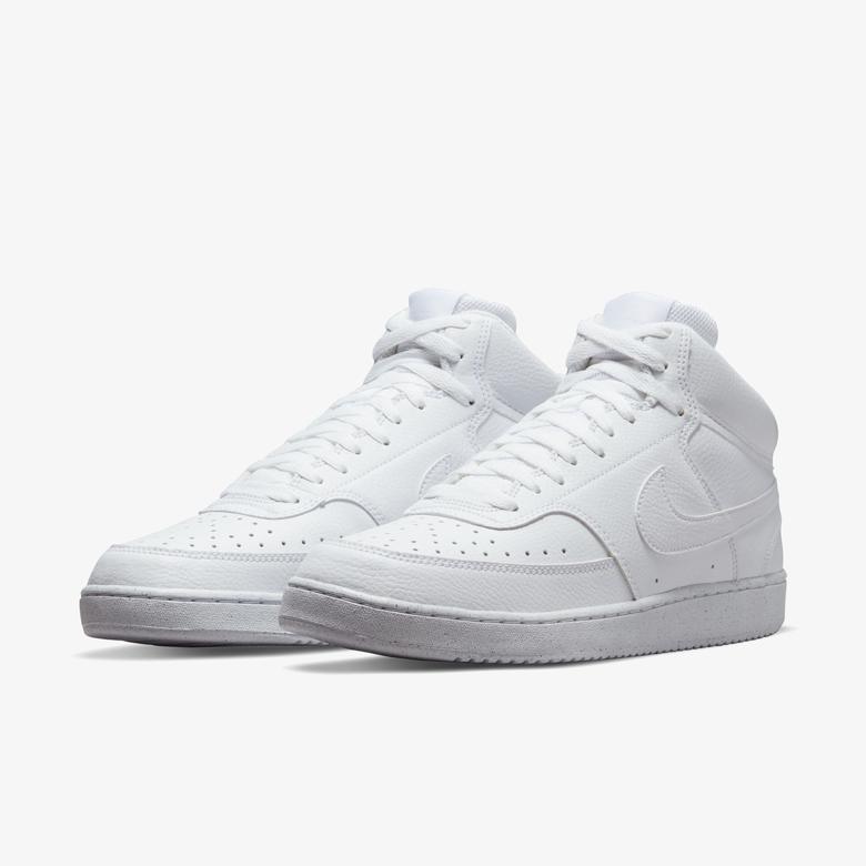 Nike Court Vision Mid Erkek Beyaz Sneaker
