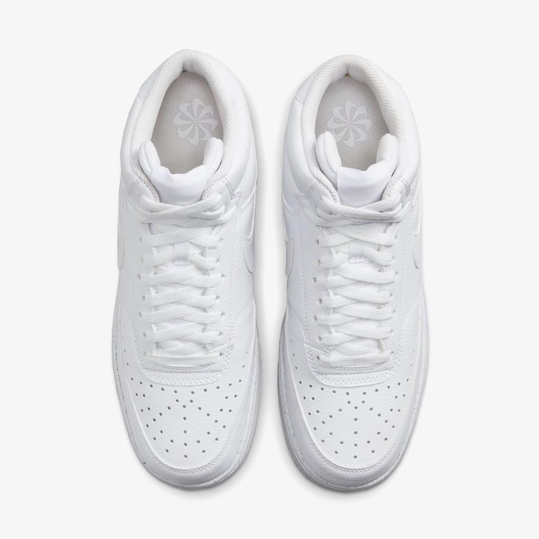 Nike Court Vision Mid Erkek Beyaz Sneaker