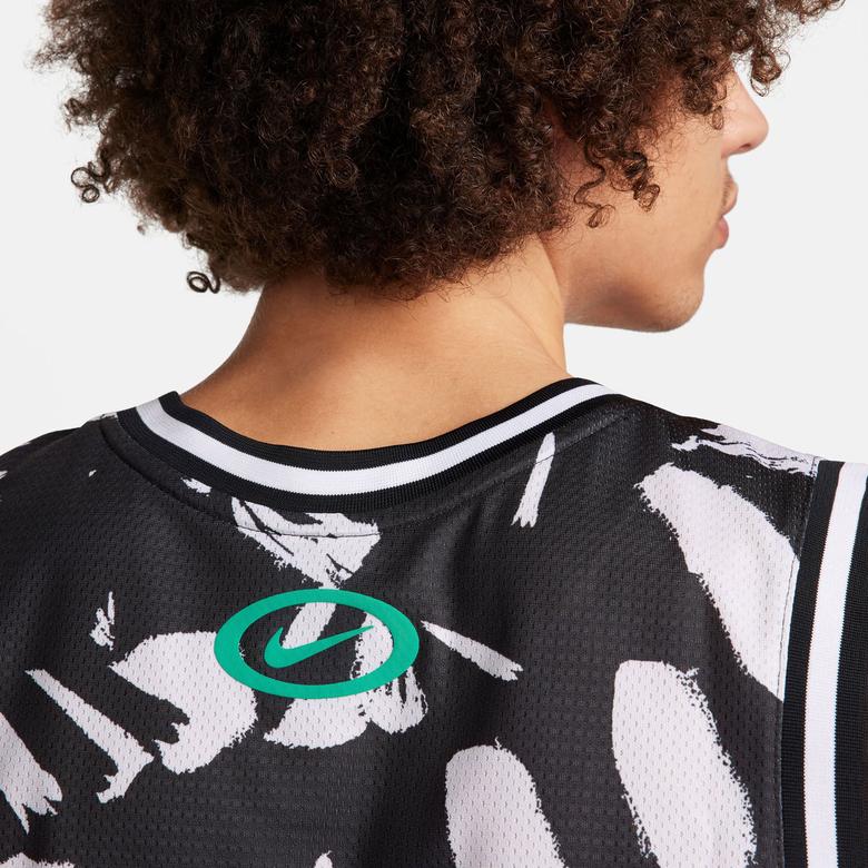 Nike Dri-Fit DNA Jersey All Over Print Erkek Siyah T-Shirt