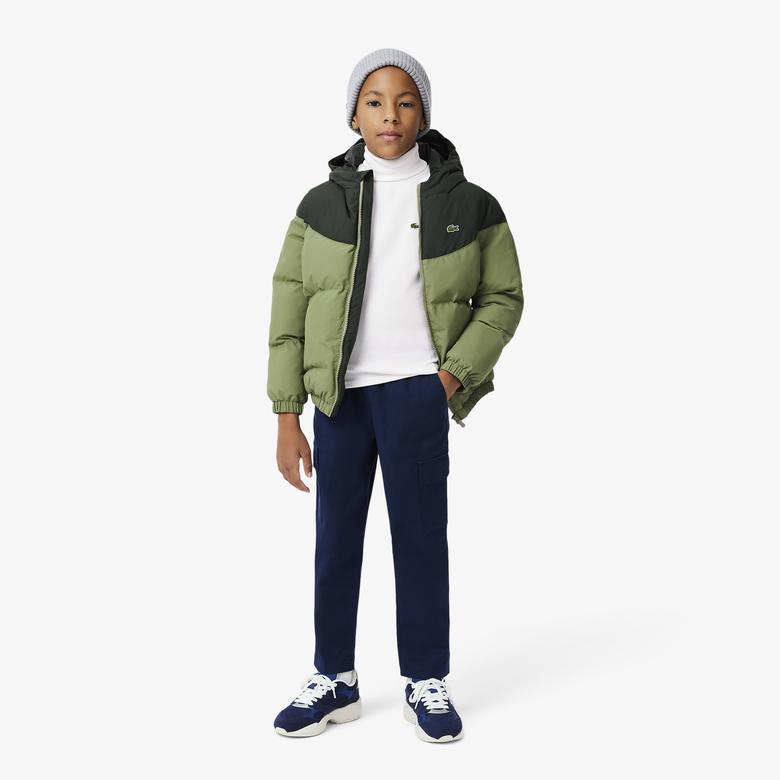 Lacoste Erkek Çocuk Uzun Kollu Boğazlı Yaka Beyaz T-Shirt