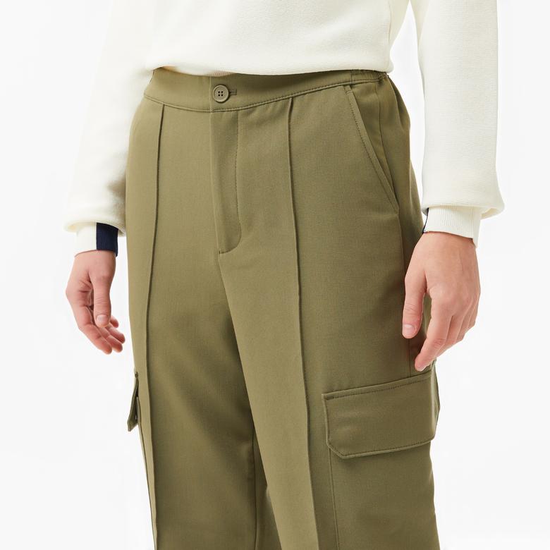 Lacoste Kadın Regular Fit Haki Pantolon