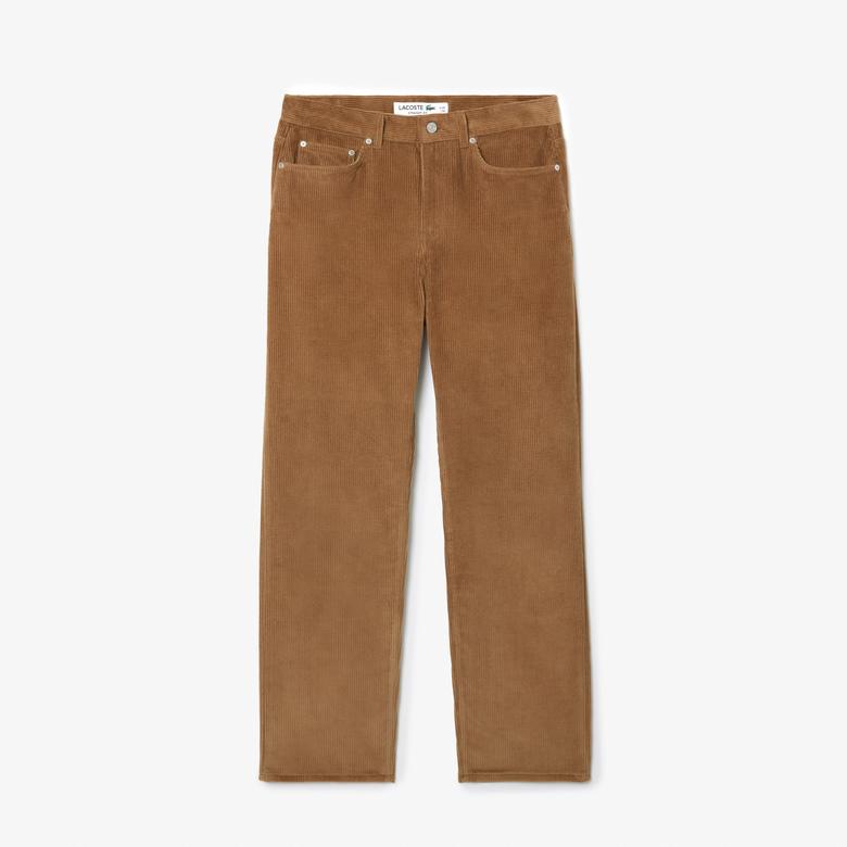 Lacoste Erkek Straight Fit Casual Kahverengi Pantolon