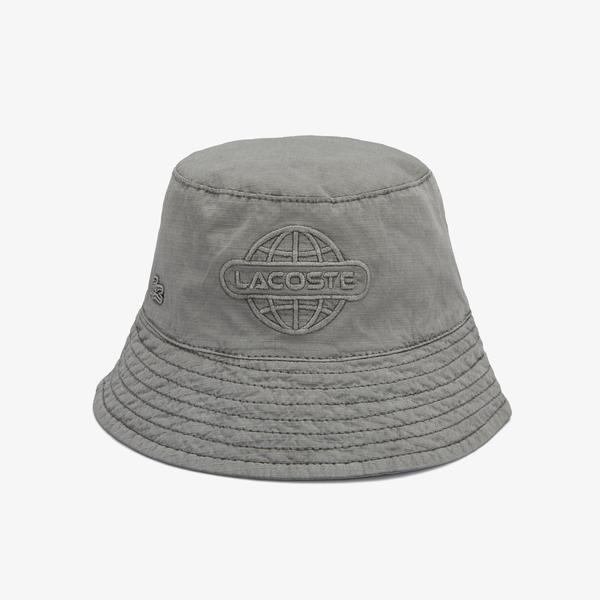 Lacoste House of SuperStep X Lacoste Unisex Gri Şapka