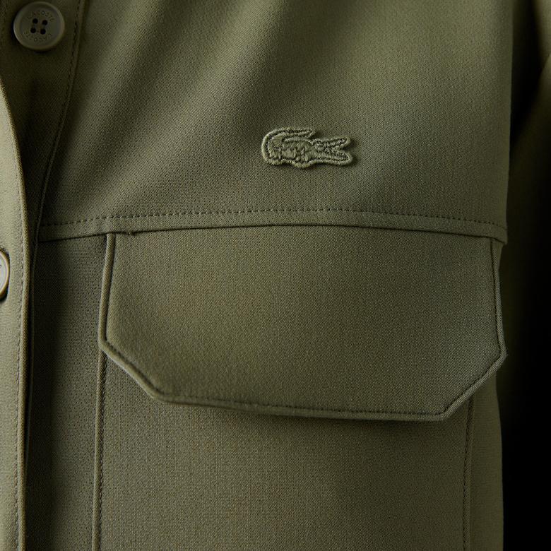 Lacoste Kadın Regular Fit Haki Gömlek