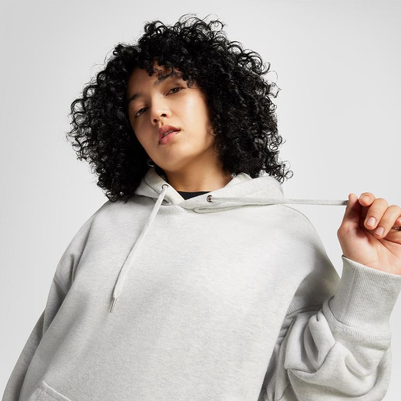 Converse Loose Fit Unisex Gri Hoodie