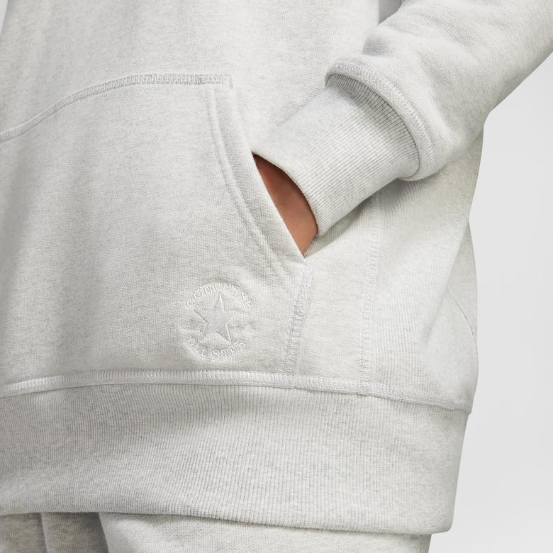 Converse Loose Fit Unisex Gri Hoodie