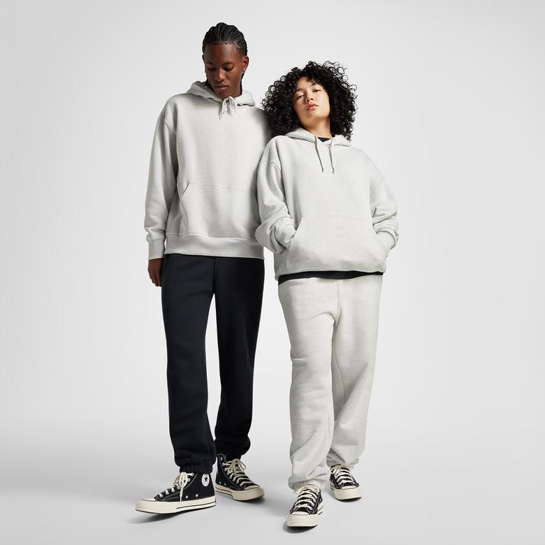 Converse Loose Fit Unisex Gri Hoodie