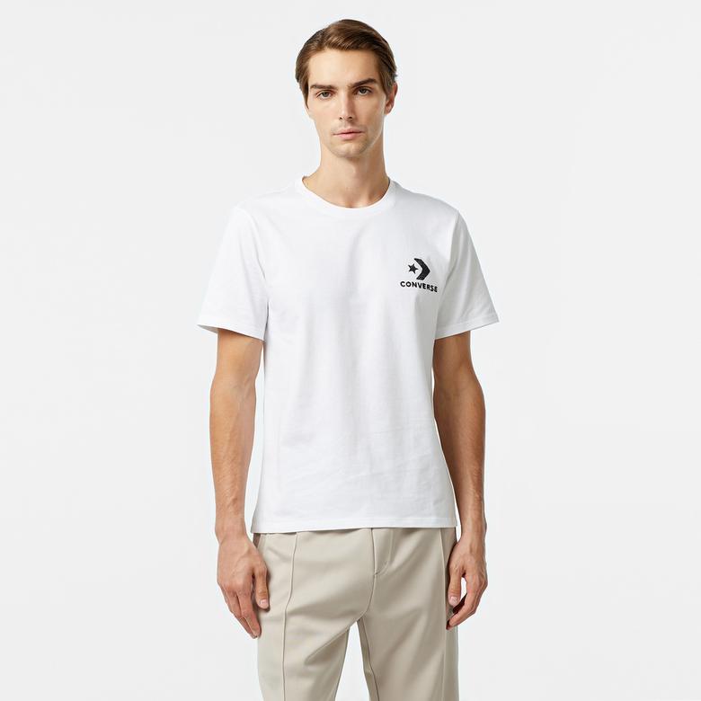 Converse Spray Paint Baskılı Erkek Beyaz T-Shirt