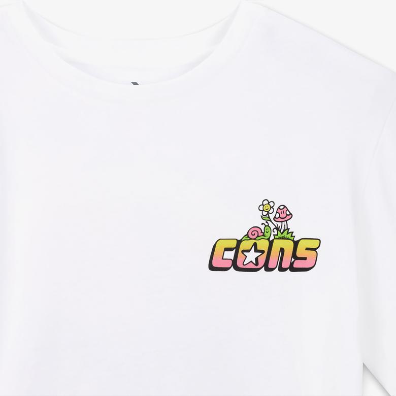 Converse CONS Erkek Baskılı Beyaz T-Shirt