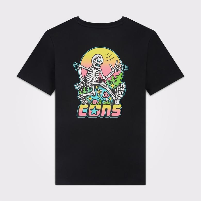 Converse CONS Erkek Baskılı Siyah T-Shirt