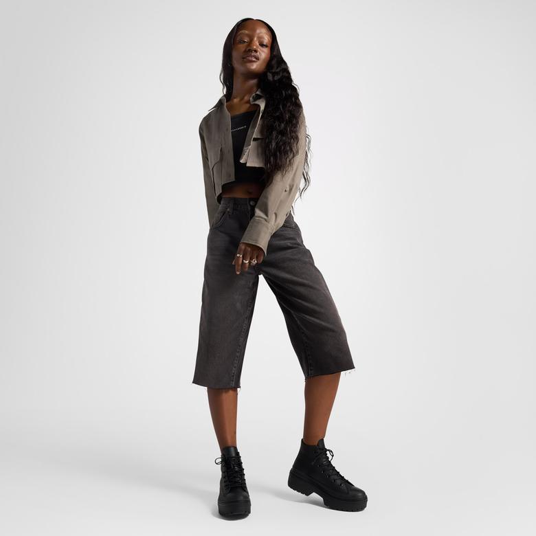 Converse Chuck Taylor All Star Lugged Heel Waterproof Kadın Siyah Deri Platform Sneaker
