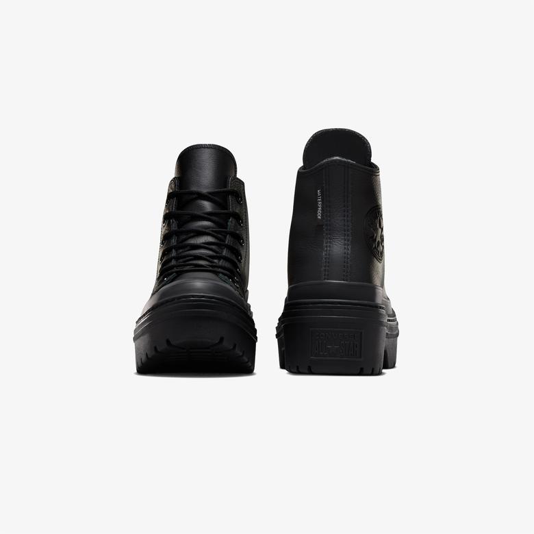 Converse Chuck Taylor All Star Lugged Heel Waterproof Kadın Siyah Deri Platform Sneaker