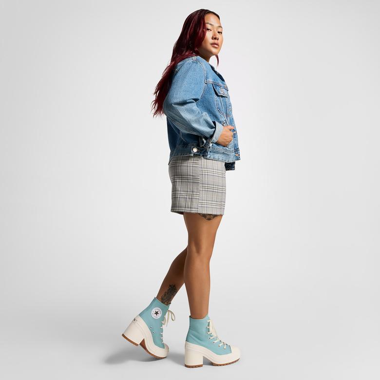 Converse Chuck 70 De Luxe Heel Kadın Mavi Platform Sneaker
