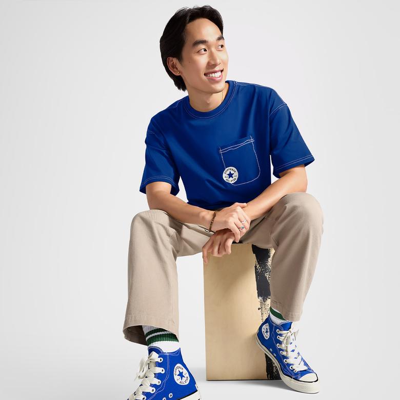 Converse Classic Erkek Lacivert T-Shirt