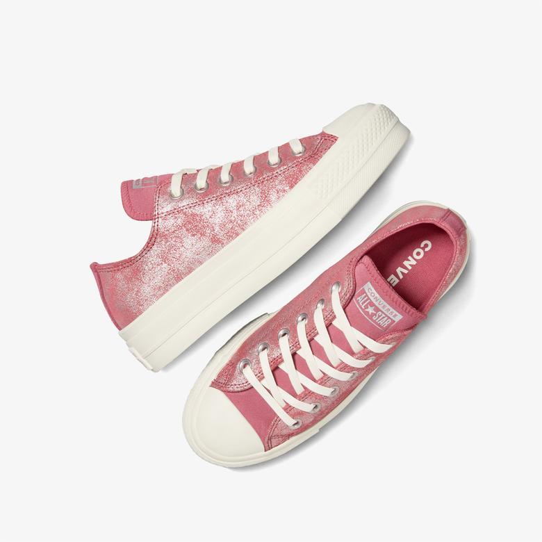 Converse Chuck Taylor All Star Lift Kadın Pembe Süet Platform Sneaker