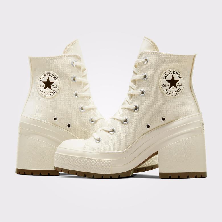 Converse Chuck 70 De Luxe Heel Unisex Krem Sneaker