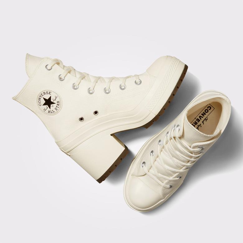 Converse Chuck 70 De Luxe Heel Unisex Krem Sneaker