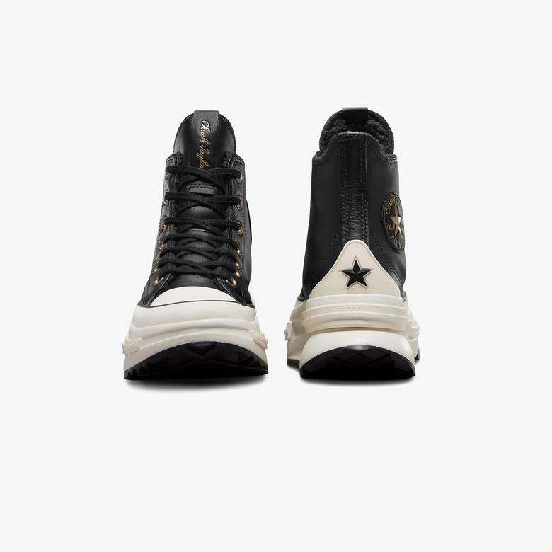 Converse Run Star Legacy CX Unisex Siyah Deri Platform Sneaker