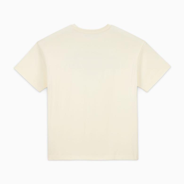 Converse Classic Kadın Baskılı Krem T-Shirt