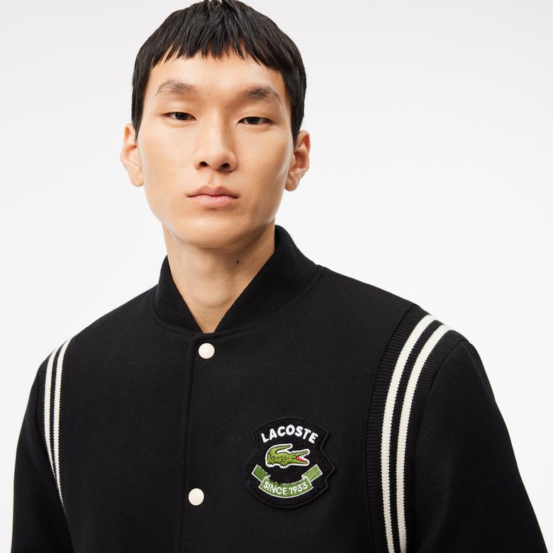 Lacoste Erkek Hakim Yaka Siyah Bomber Ceket