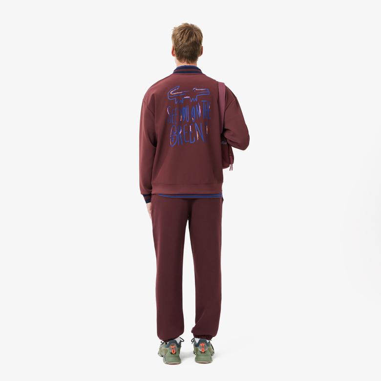 Lacoste Erkek Regular Fit Bordo Eşofman Altı