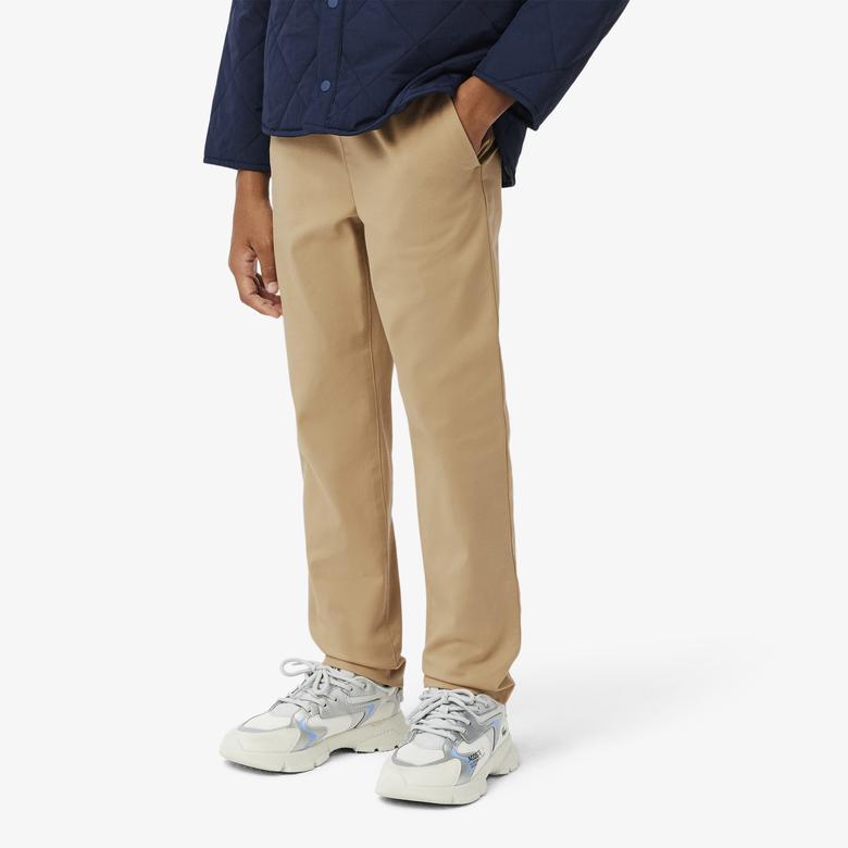 Lacoste Regular Fit Çocuk Kahverengi Pantolon