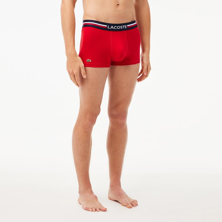 Lacoste Active Erkek Baskılı 3'lü Renkli Boxer