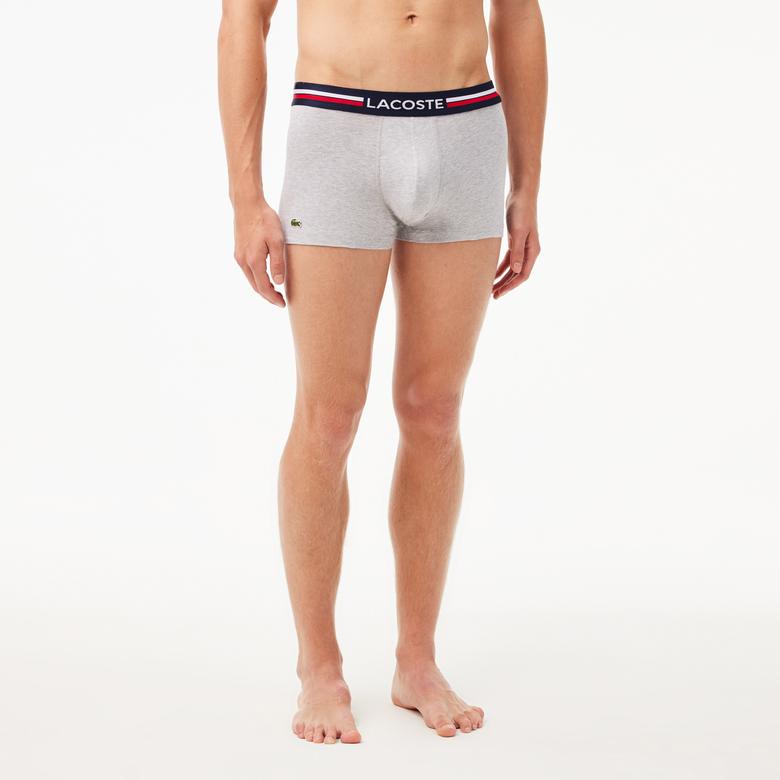 Lacoste Active Erkek Baskılı 3'lü Renkli Boxer