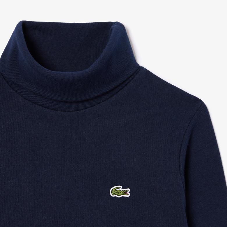 Lacoste Erkek Çocuk Uzun Kollu Boğazlı Yaka Lacivert T-Shirt